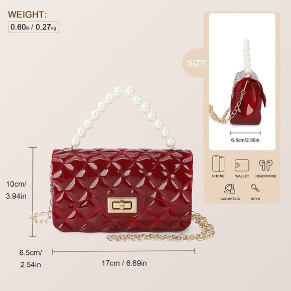 Trendy Jelly Silicone Mini Crossbody Bag for Teenage Girls - Must-Have Accessory - Picture 2 of 6